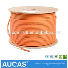 Orange cat7 SFTP Cable de red 10 Gigabit con cat7 conector rj45 y gato 7 conector rj45